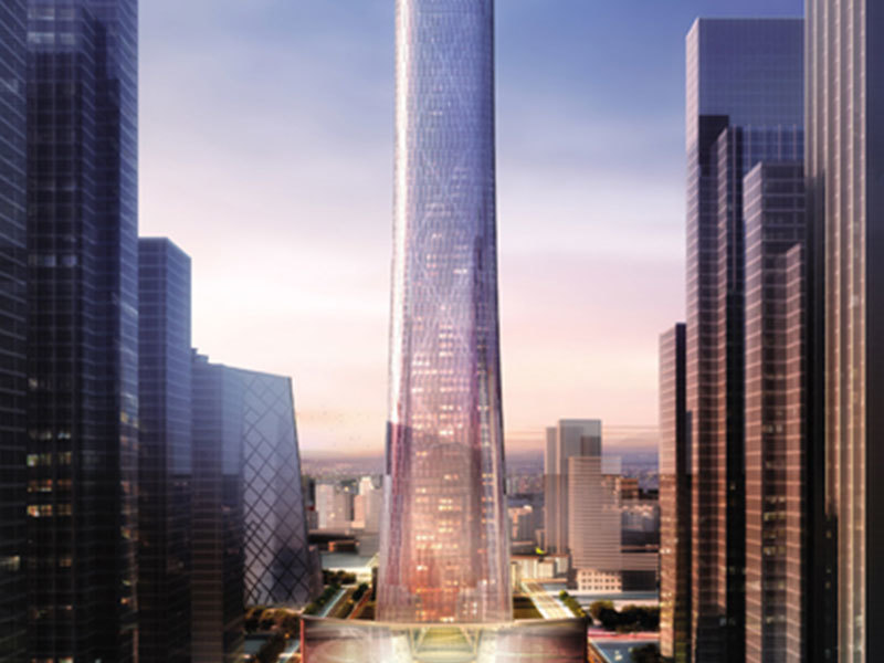 The tallest building in Beijing -- the Statue of China
